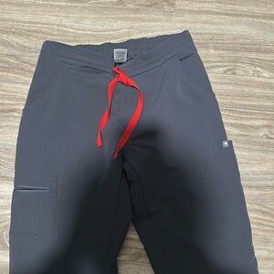 Figs xxs yola scrub pants charcoal gray